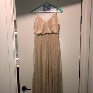 Lulus Blouson Shimmer Gown Size M